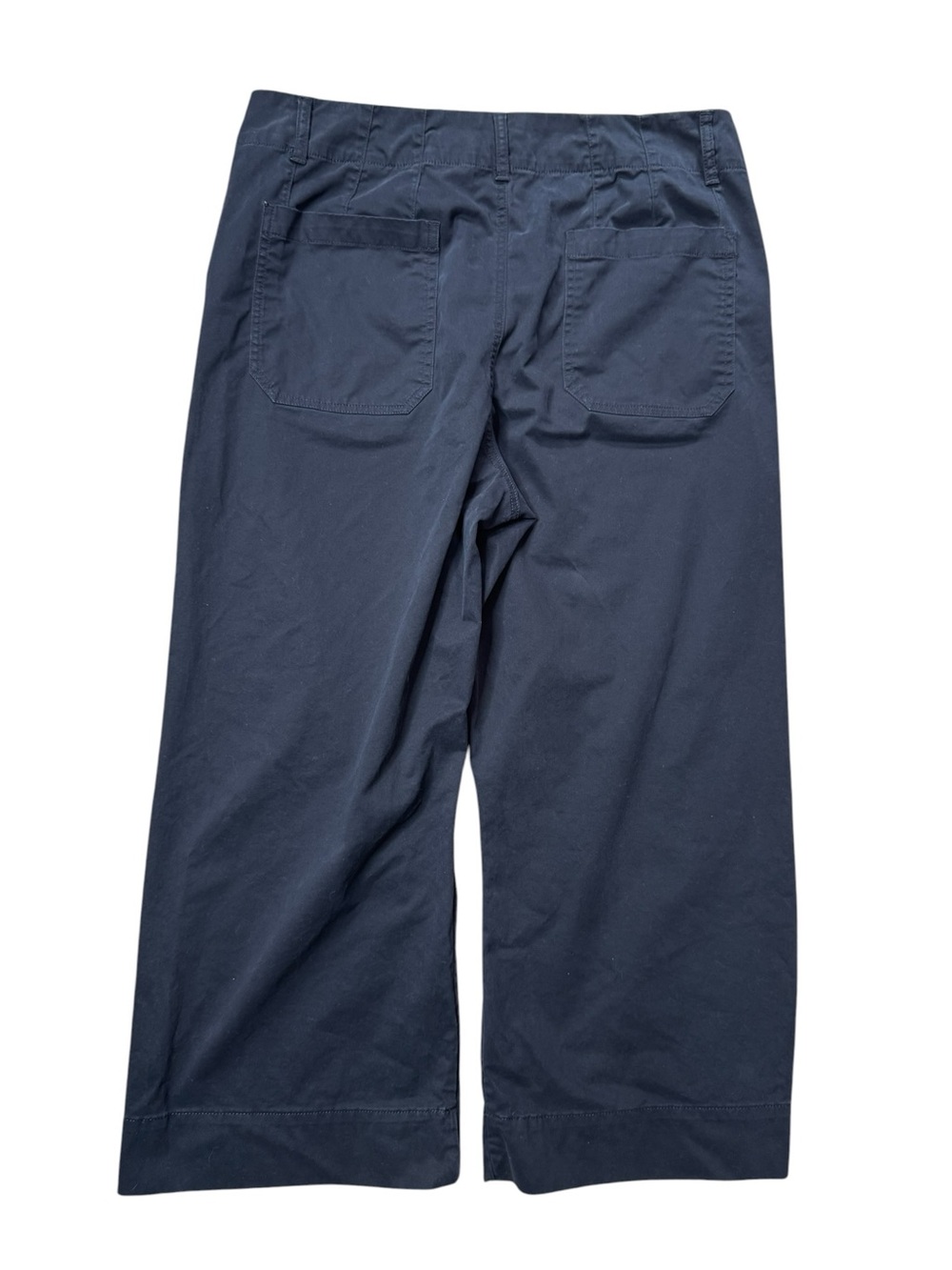 Quince Organic Stretch Cotton Chino Cropped Wide Leg Pants size 16 CFL01 - Picture 6 of 13